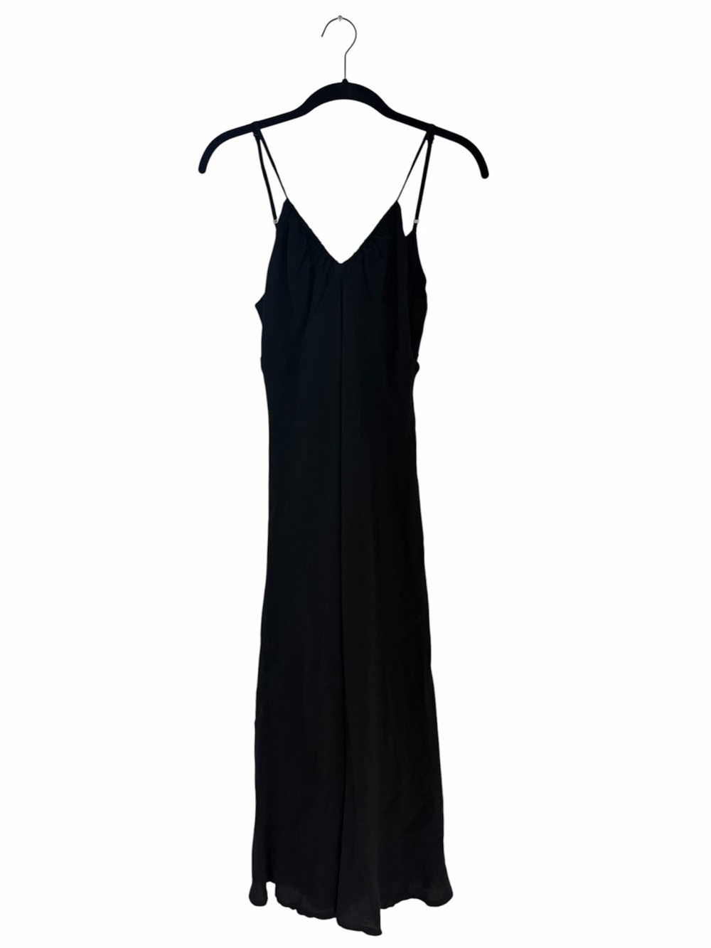Wild Fable Black Maxi Slip Dress with Spaghetti Straps